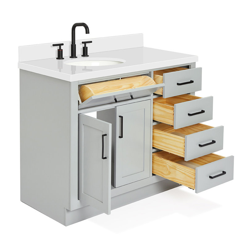 Wildon Home® Penrith 43'' Freestanding Single Bathroom Vanity with